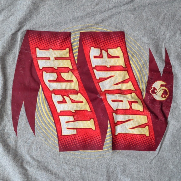 Alstyle Men's Size XL Grey Aged TECH N9NE Graphic Tee - Picture 4 of 8